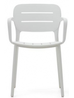 ELLA scelta colore in polipropilene sedia con braccioli per giardino terrazzi ristoranti impilabile