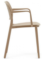 ELLA scelta colore in polipropilene sedia con braccioli per giardino terrazzi ristoranti impilabile