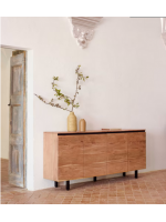 BEATRIZ sideboard 150x88 h in solid acacia wood design living home