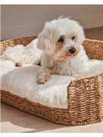 COLMAR white fur pillow for pets