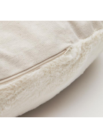 POLO cuscino portatile in pelo bianco per animali domestici