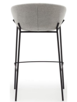 PRIMA 74 o 65 h seduta sgabello in tessuto antimacchia e gambe in metallo design casa contract