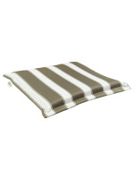 BANNER seat cushion with 38x38 ruffles in fabric for outdoor use