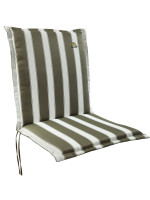 BANNER for low armchair 46x92 in fabric with ruffle cushion for outdoor use