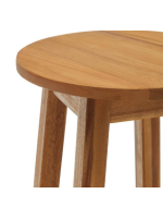 GREICE table d'appoint ou tabouret en bois d'acacia massif