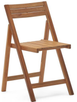 BEGHIN folding chair for outdoor in solid acacia wood