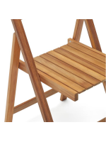 BEGHIN Chaise pliante pour l'extérieur en bois d'acacia massif