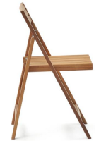 BEGHIN folding chair for outdoor in solid acacia wood