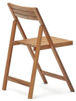 BEGHIN folding chair for outdoor in solid acacia wood