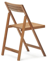 BEGHIN sedia pieghevole per esterno in legno massello di acacia
