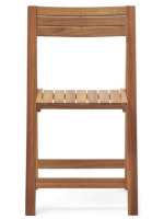 BEGHIN folding chair for outdoor in solid acacia wood