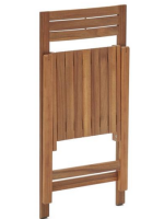 BEGHIN folding chair for outdoor in solid acacia wood