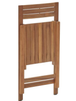 BEGHIN Silla plegable para exterior en madera maciza de acacia