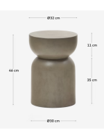 ERIK stool or table in concrete resistant for gardens and terraces