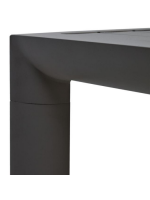 ANSTAP 150x77 gray aluminum high table for indoor or outdoor garden terrace bars restaurants ice cream parlors