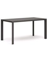 CELIR tavolo in alluminio grigio scelta misura per giardino terrazzo bar ristoranti gelaterie interno o esterno