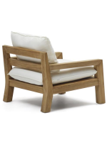 ILARY Fauteuil en bois de teck pour les terrasses de jardin en plein air et les intérieurs de maison ou de contrat