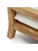 ILARY canapé en bois de teck pour les terrasses de jardin en plein air et les intérieurs de maison ou de contrat