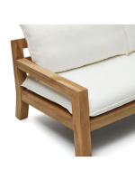 ILARY canapé en bois de teck pour les terrasses de jardin en plein air et les intérieurs de maison ou de contrat