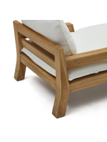 ILARY chaise longue sdraio prendisole in legno di teak per esterno giardino terrazzi e interno casa o contract