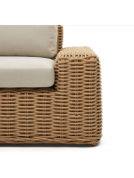 FLORIS Fauteuil 115x95 in Synthetic Rattan and removable cushions for outdoor garden terraces house hotel chalet bar restaurants