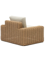FLORIS Fauteuil 115x95 in Synthetic Rattan and removable cushions for outdoor garden terraces house hotel chalet bar restaurants