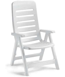 QUINTILLA 5 position deck chair in resin for outdoor garden or terrace