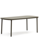 COLIN 180x90 table alu verte pour terrasse jardin