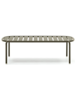 GRENA 110x62 cm Table basse en aluminium vert pour terrasse de jardin extérieur