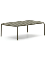GRENA 110x62 cm tavolino in alluminio verde per esterno giardino terrazzo