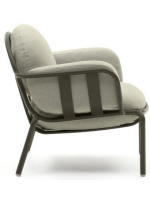 BOISC en aluminium vert et coussins en fauteuil hydrofuge amovible lavable