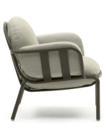 BOISC in green aluminum and cushions in water repellent removable washable armchair