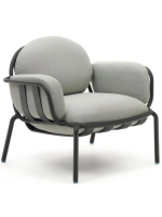 MATER in gray aluminum and cushions in water repellent removable washable armchair