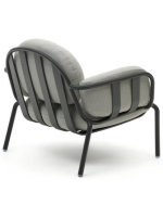 MATER in gray aluminum and cushions in water repellent removable washable armchair