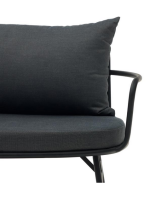 CALIFFO armchair in steel and cushions with removable covers for indoors and outdoors