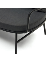 CALIFFO armchair in steel and cushions with removable covers for indoors and outdoors