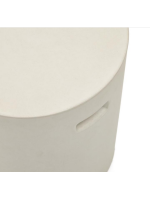 AMALFI stool or table in white cement resistant for gardens and terraces