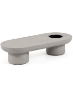 VOLVER 140x60 cm coffee table in resistant concrete for gardens and terraces