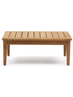 BACKINGHAM 80x80 cm Couchtisch aus massivem Teakholz für Garten oder Terrasse im Freien