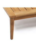 BACKINGHAM 80x80 cm tavolino in legno massello di teak per esterno giardino o terrazzo