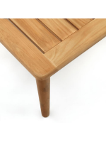 BACKINGHAM 80x80 cm tavolino in legno massello di teak per esterno giardino o terrazzo