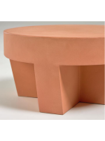 SILLA Ø 60 cm mesa de centro de terracota resistente para jardines y terrazas