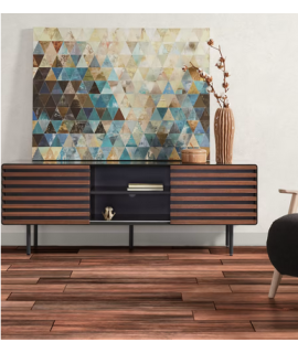 FEST 120x90 print on canvas geometric pattern with Golden patina