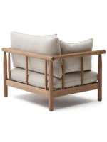 CANCUN eucalyptus wood armchair for outdoor garden terraces and home or contract interiors