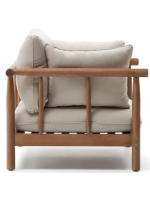 CANCUN eucalyptus wood armchair for outdoor garden terraces and home or contract interiors