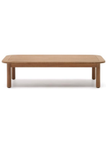 CANCUN coffee table 140x89 cm in solid eucalyptus wood