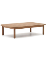 CANCUN coffee table 140x89 cm in solid eucalyptus wood