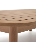 CANCUN table basse 140x89 cm en bois d'eucalyptus massif