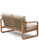 LOLA Eukalyptus holz 2 Sitzer Sofa 142 cm für Gartenterrassen im Freien und Innenräume für Privathaushalte oder Verträge