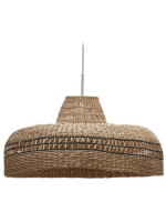 ABBRACCIO lampshade for suspension lamp in hand-woven natural fiber